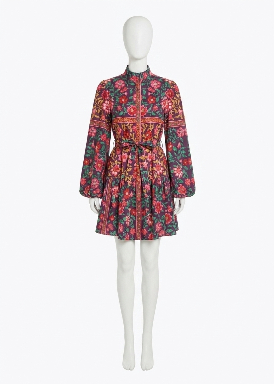 NEW ALDEN ADAIR adele long sleeve dress in medieval floral